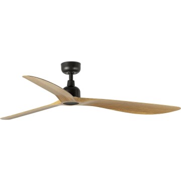 FARO 34360WT - Loft ventilator OUTWOOD L brun/svart pr. 150 cm Wi-Fi Tuya IP44 + fjernbetjening
