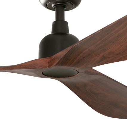 FARO 34362 - Loftventilator OUTWOOD L brun/sort diameter 150 cm IP44 + fjernbetjening