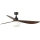 FARO 34362WT-11L - Loftventilator OUTWOOD L 1xE27/15W/230V brun/sort diameter 150 cm Wi-Fi Tuya IP44 + fjernbetjening