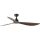 FARO 34362WT - Loftventilator OUTWOOD L brun/sort diameter 150 cm Wi-Fi Tuya IP44 + fjernbetjening