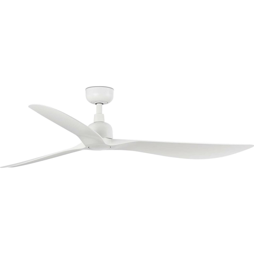 FARO 34363 - Loftventilator OUTWOOD L hvid diameter 150 cm IP44 + fjernbetjening