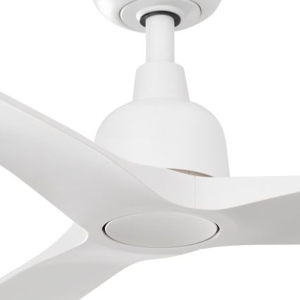 FARO 34363 - Loftventilator OUTWOOD L hvid diameter 150 cm IP44 + fjernbetjening