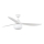 FARO 34363WT-11L - Loft ventilator OUTWOOD L 1xE27/15W/230V hvid Ø150 cm Wi-Fi Tuya IP44 + fjernbetjening
