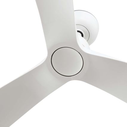 FARO 34363WT - Loftsventilator OUTWOOD L hvid pr. 150 cm Wi-Fi Tuya IP44 + fjernbetjening