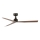 FARO 34372 - Loftsventilator MARINE M Ø 125 cm brun/sort IP44 + fjernbetjening