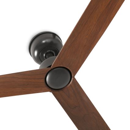 FARO 34372 - Loftsventilator MARINE M Ø 125 cm brun/sort IP44 + fjernbetjening