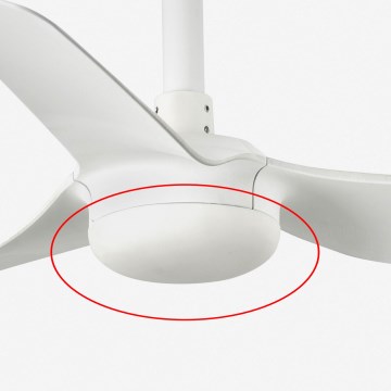 FARO 3R773 - Erstatningsdæksel til MINI PUNT-ventilator, Ø 12 cm, hvid