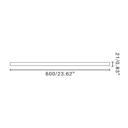 FARO 3T061209 - Forlængerrør LANTAU 60 cm sort