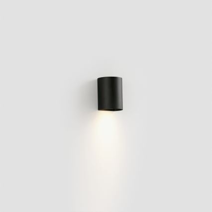 FARO 40523 - Væglampe SOLE 1xGU10/8W/230V sort rund