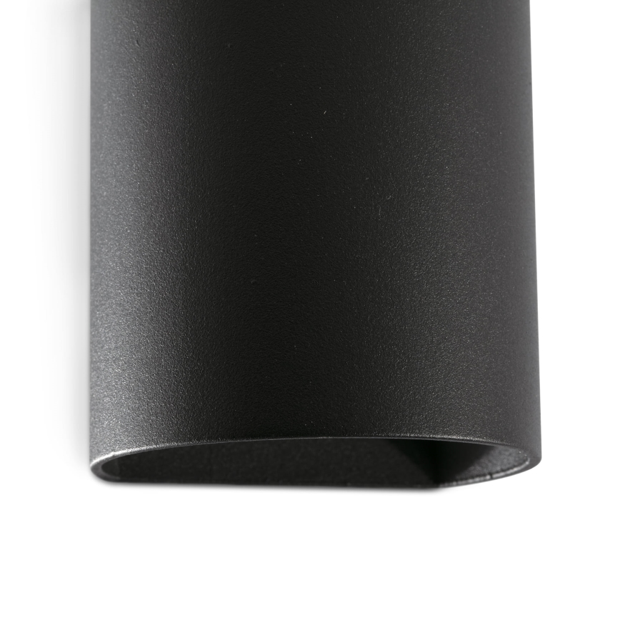 FARO 40523 - Væglampe SOLE 1xGU10/8W/230V sort rund