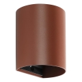 FARO 40525 - Væglampe SOLE 1xGU10/8W/230V mursten rund