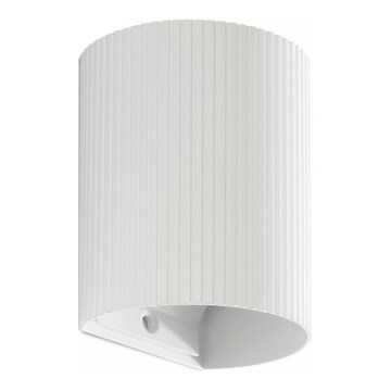 FARO 40526 - Væglampe SOLE 1xGU10/8W/230V hvid rillet rund