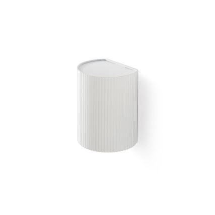 FARO 40526 - Væglampe SOLE 1xGU10/8W/230V hvid rillet rund