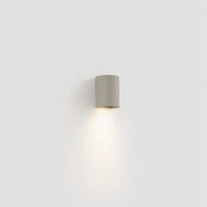 FARO 40528 - Væglampe SOLE 1xGU10/8W/230V grå rillet rund