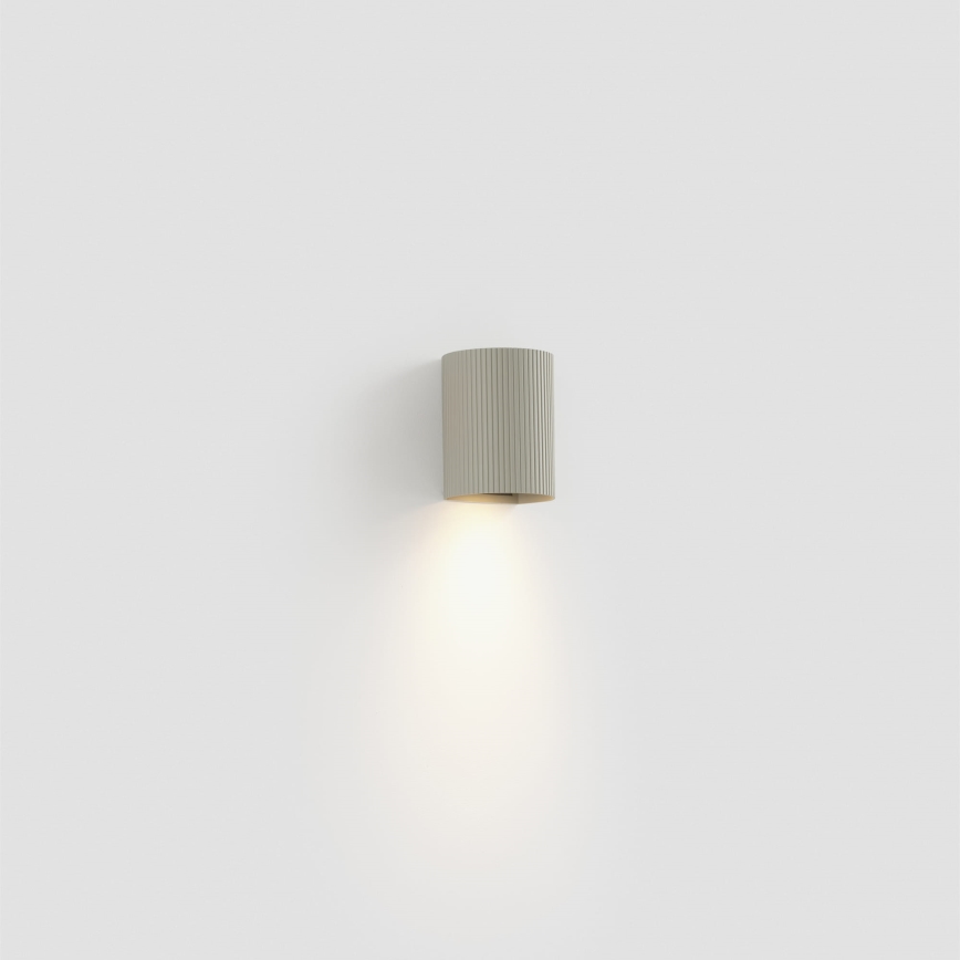 FARO 40528 - Væglampe SOLE 1xGU10/8W/230V grå rillet rund