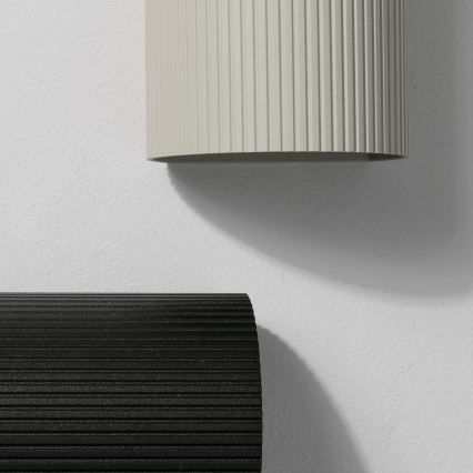 FARO 40528 - Væglampe SOLE 1xGU10/8W/230V grå rillet rund