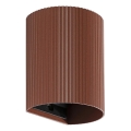 FARO 40529 - Væglampe SOLE 1xGU10/8W/230V mursten rillet rund