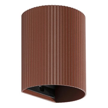 FARO 40529 - Væglampe SOLE 1xGU10/8W/230V mursten rillet rund