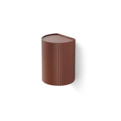 FARO 40529 - Væglampe SOLE 1xGU10/8W/230V mursten rillet rund