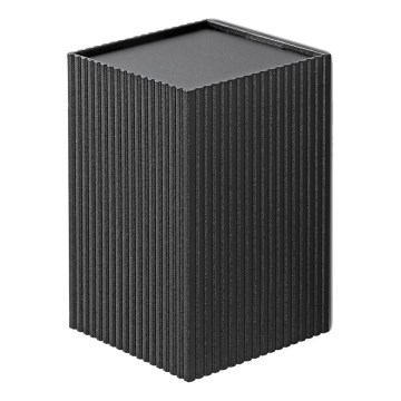 FARO 40535 - Væglampe SOLE 1xGU10/8W/230V sort rillet kantet