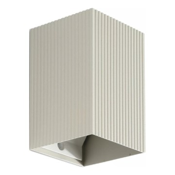 FARO 40536 - Væglampe SOLE 1xGU10/8W/230V grå rillet kantet
