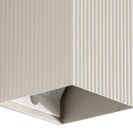 FARO 40536 - Væglampe SOLE 1xGU10/8W/230V grå rillet kantet