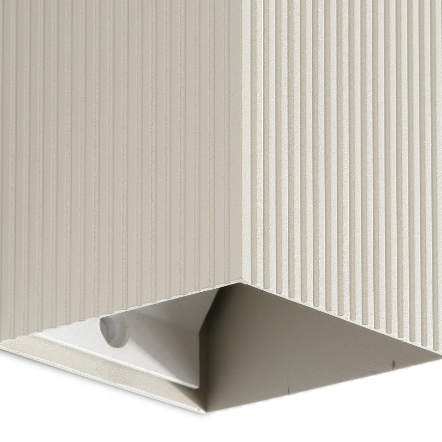 FARO 40536 - Væglampe SOLE 1xGU10/8W/230V grå rillet kantet