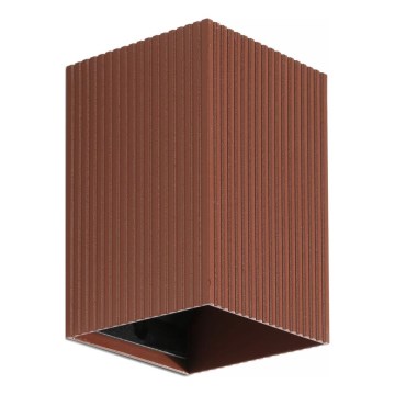 FARO 40537 - Væglampe SOLE 1xGU10/8W/230V mursten rillet kantet