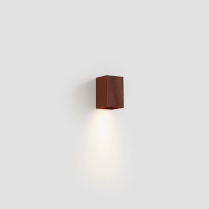FARO 40537 - Væglampe SOLE 1xGU10/8W/230V mursten rillet kantet