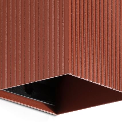 FARO 40537 - Væglampe SOLE 1xGU10/8W/230V mursten rillet kantet