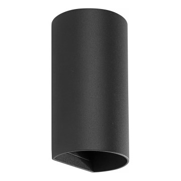 FARO 40539 - Væglampe SOLE 2xGU10/8W/230V sort rund