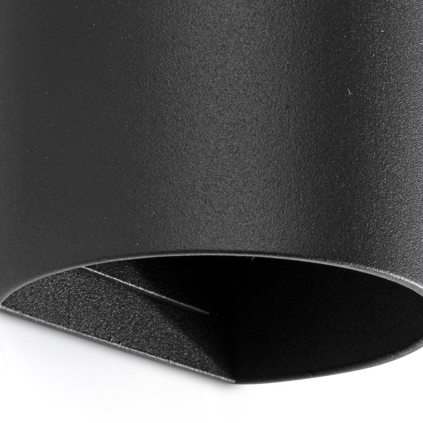 FARO 40539 - Væglampe SOLE 2xGU10/8W/230V sort rund