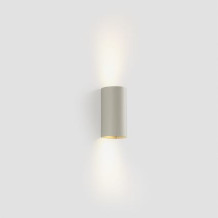 FARO 40540 - Væglampe SOLE 2xGU10/8W/230V grå rund
