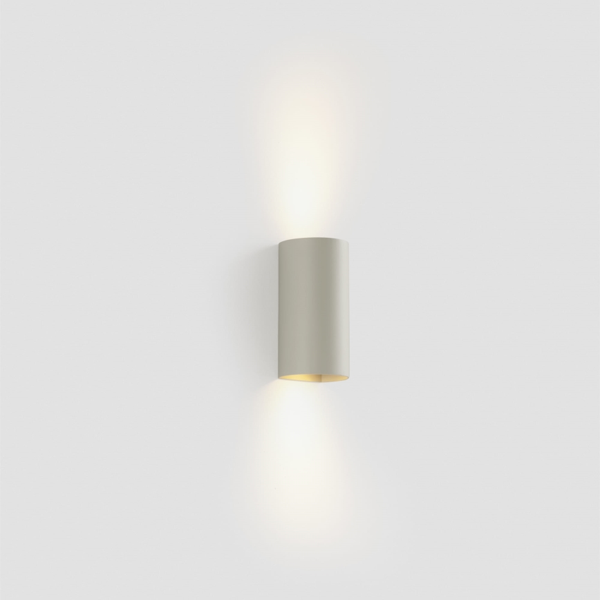 FARO 40540 - Væglampe SOLE 2xGU10/8W/230V grå rund