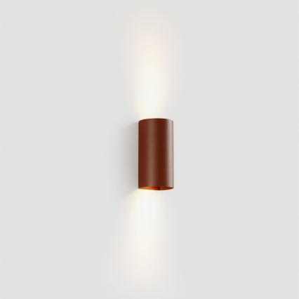 FARO 40541 - Væglampe SOLE 2xGU10/8W/230V mursten rund