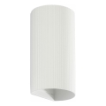 FARO 40542 - Væglampe SOLE 2xGU10/8W/230V hvid rillet rund