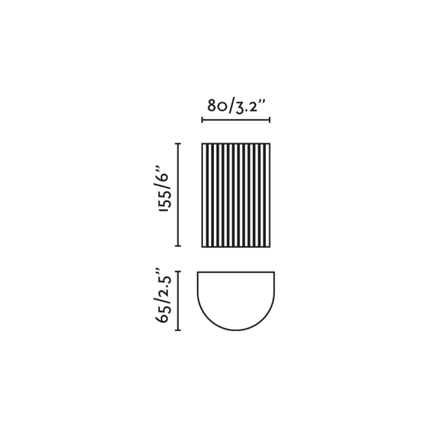 FARO 40543 - Væglampe SOLE 2xGU10/8W/230V sort rillet rund