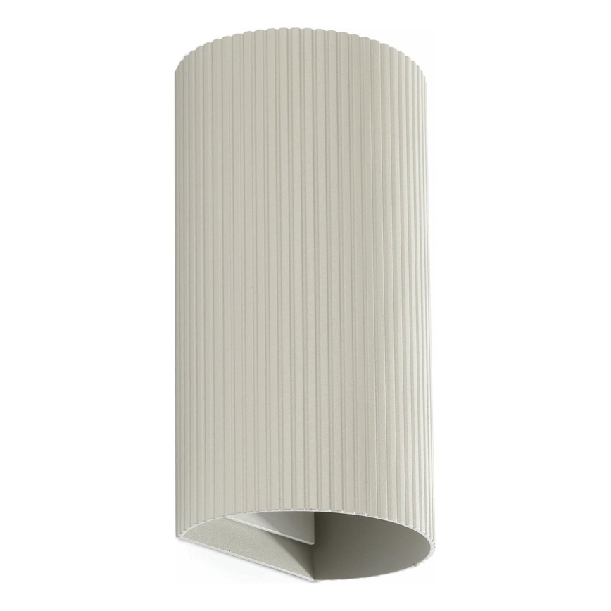 FARO 40544 - Væglampe SOLE 2xGU10/8W/230V grå rillet rund
