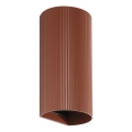 FARO 40545 - Væglampe SOLE 2xGU10/8W/230V mursten rillet rund