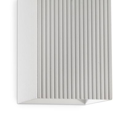 FARO 40565 - Væglampe SOLE 2xGU10/8W/230V hvid rillet kantet