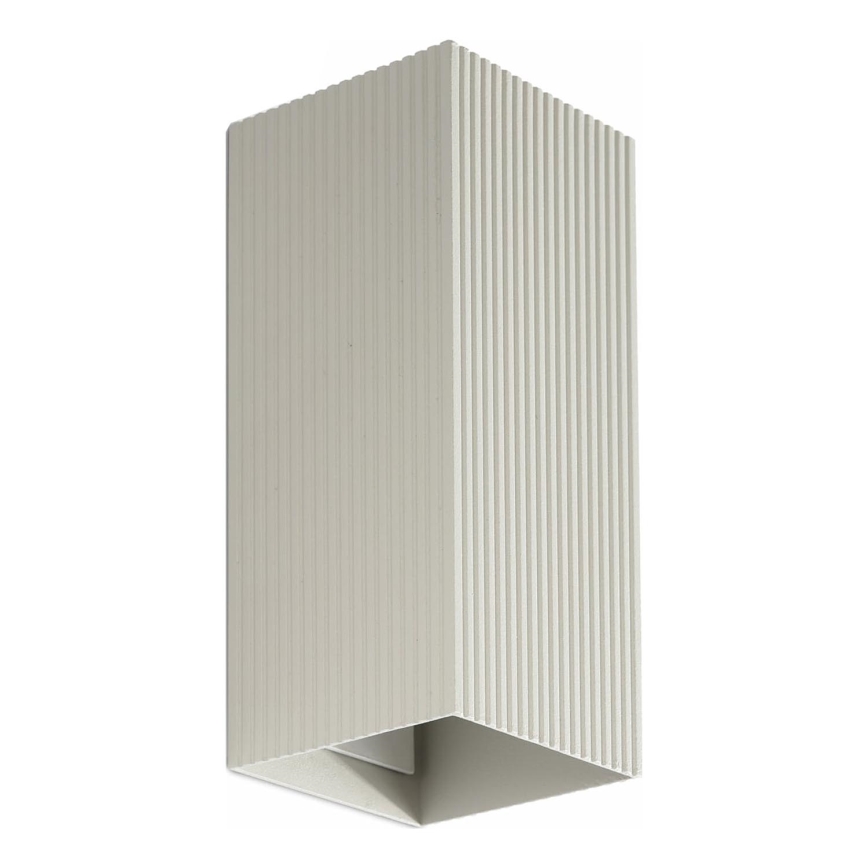 FARO 40567 - Væglampe SOLE 2xGU10/8W/230V grå rillet kantet