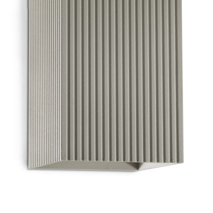 FARO 40567 - Væglampe SOLE 2xGU10/8W/230V grå rillet kantet