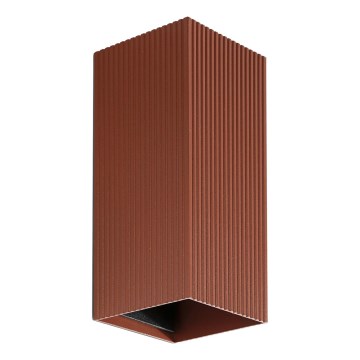 FARO 40568 - Væglampe SOLE 2xGU10/8W/230V mursten rillet kantet