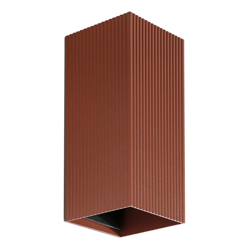 FARO 40568 - Væglampe SOLE 2xGU10/8W/230V mursten rillet kantet
