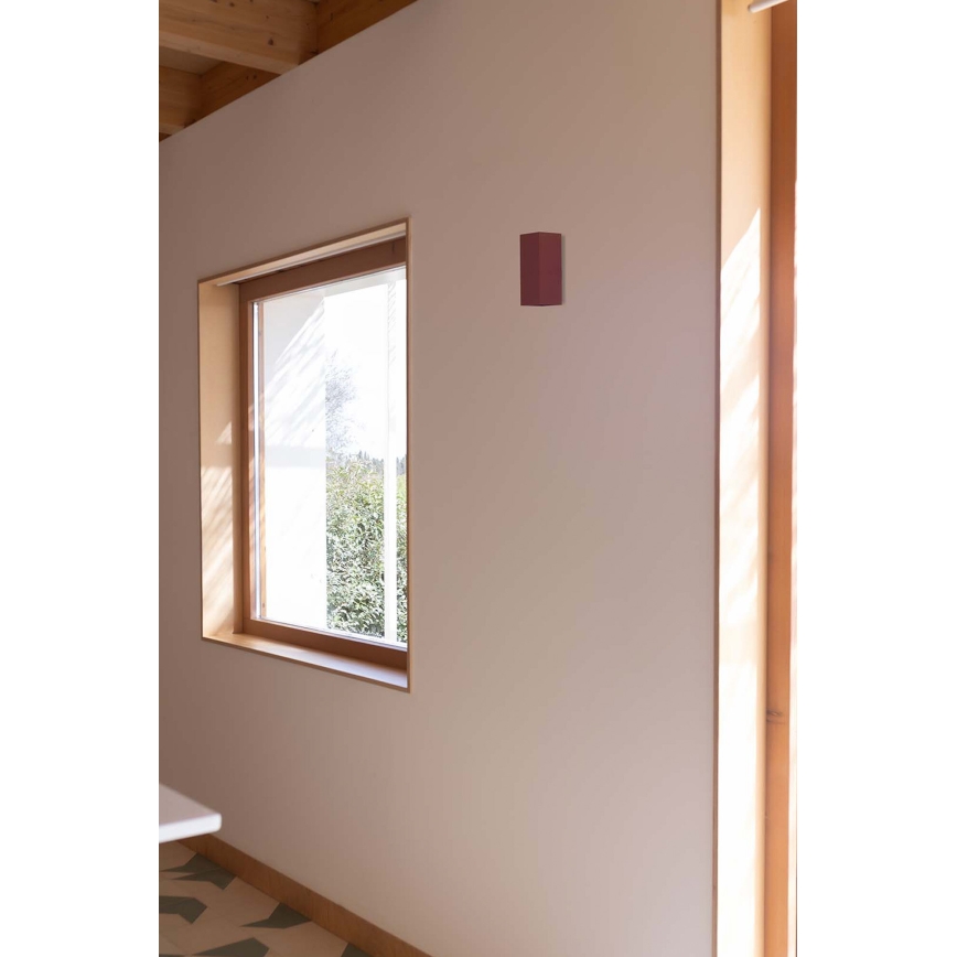FARO 40568 - Væglampe SOLE 2xGU10/8W/230V mursten rillet kantet