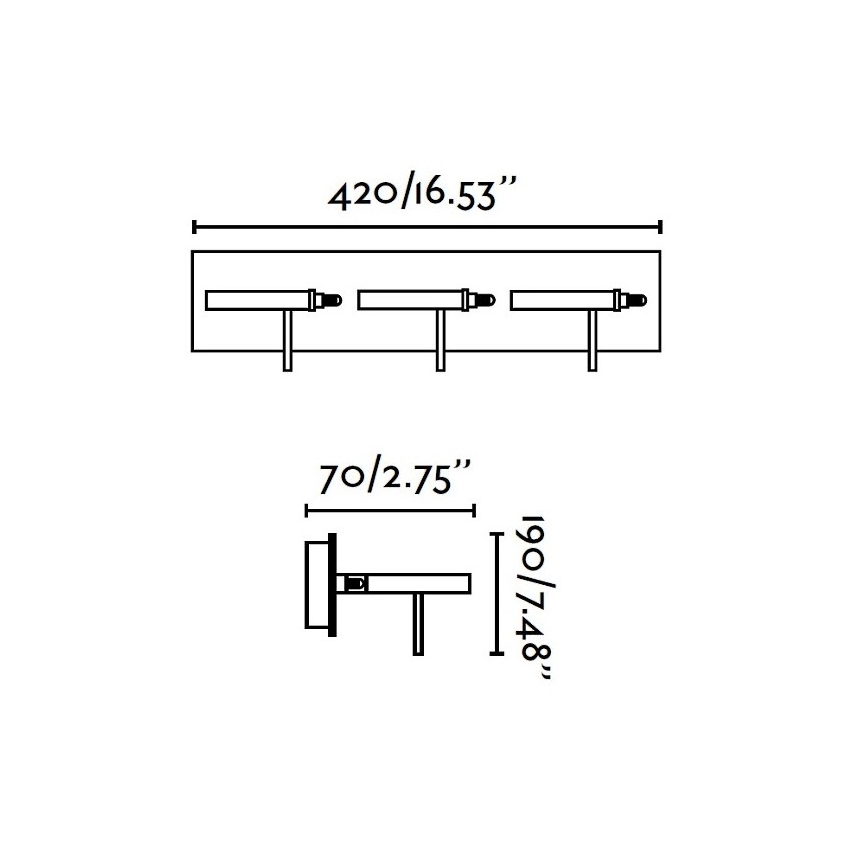 FARO 40805 - LED væglampe BOREAL 3xLED/5W/230V