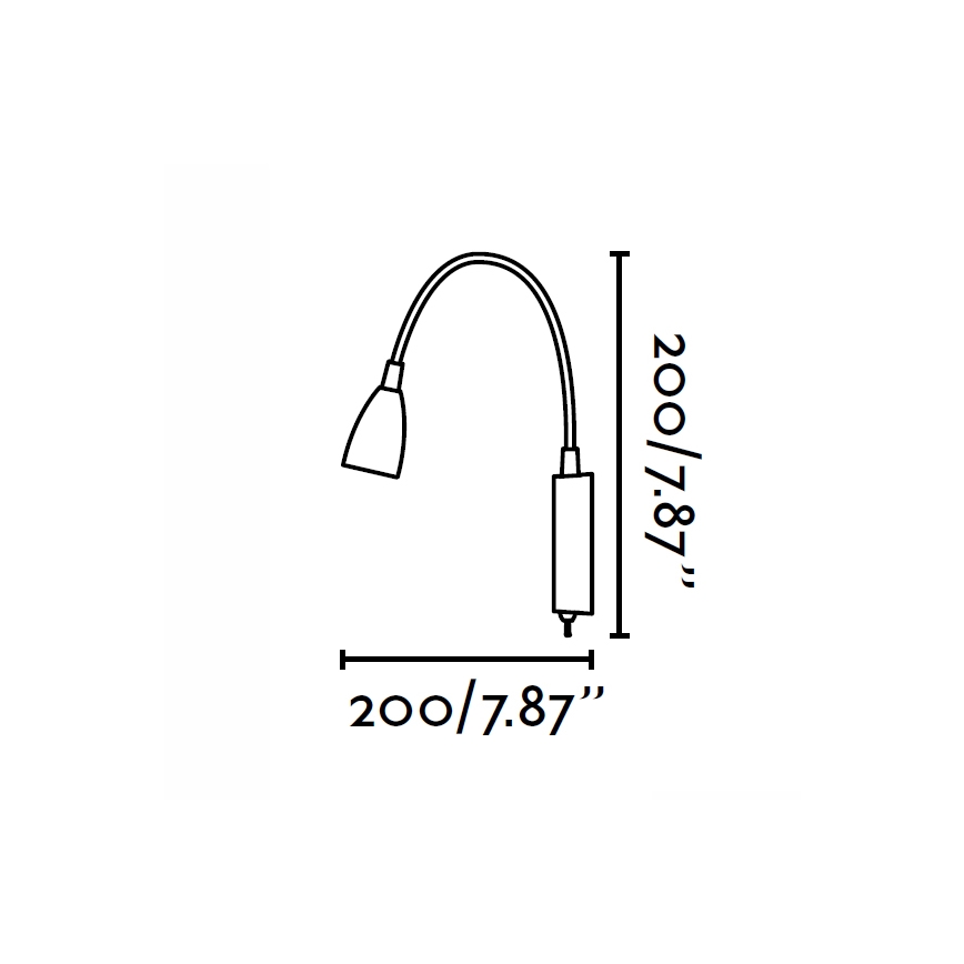 FARO 40994 - Væglampe LOKE LED/3W/230V
