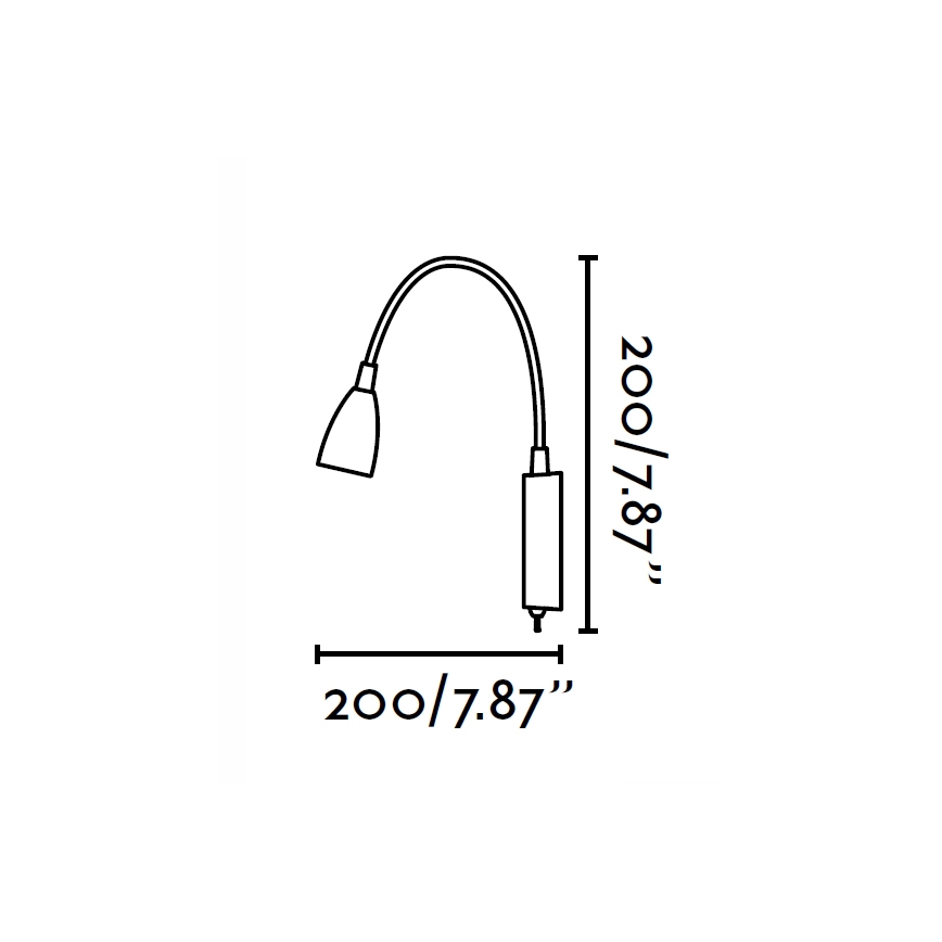FARO 41020 - Væglampe LOKE LED/3W/230V
