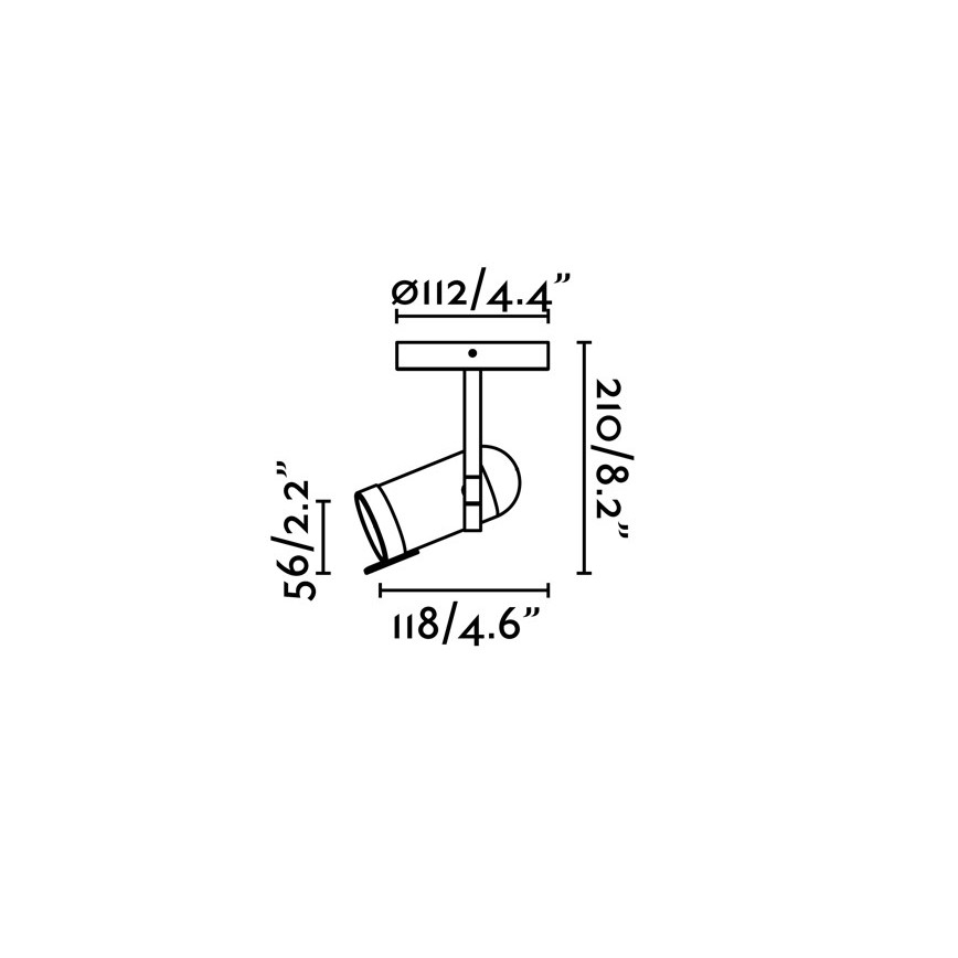 Faro 43531 - Spotlight ORLEANS 1xGU10/8W/230V sølv/sort