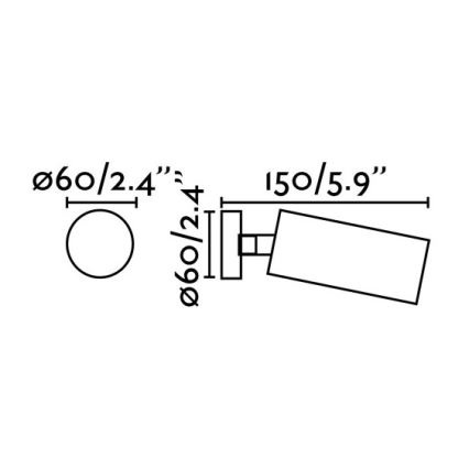 FARO 43722 - Spotlys STAN 1xGU10/8W/230V hvid